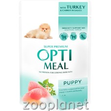 Optimeal Шматочки з індичкою та морквою у соусі для цуценят