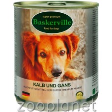 Baskerville Телятина з м'ясом гусака для собак