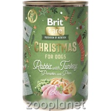 Brit Care Dog Christmas Dinner з кроликом, індичкою, гарбузом і горохом
