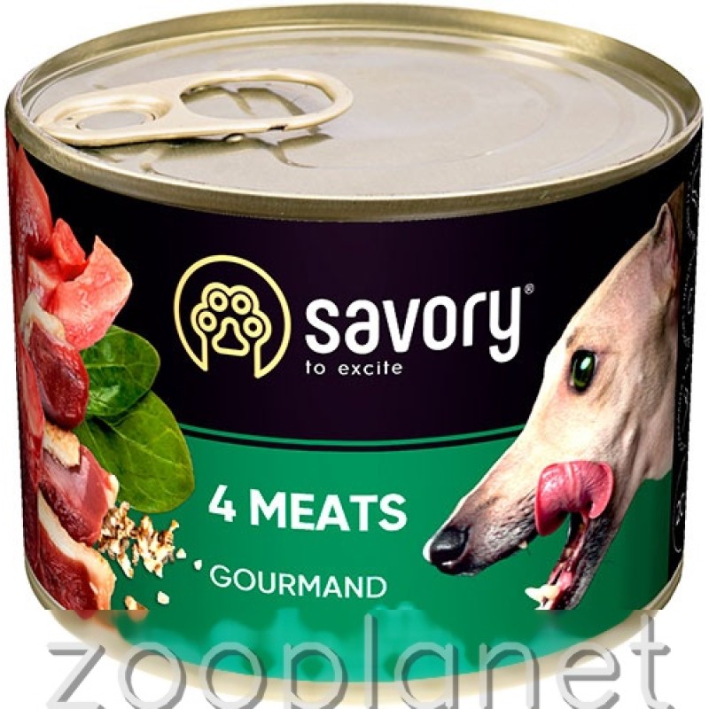 Savory Dog Adult 4 Meats