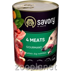 Savory Dog Adult 4 Meats