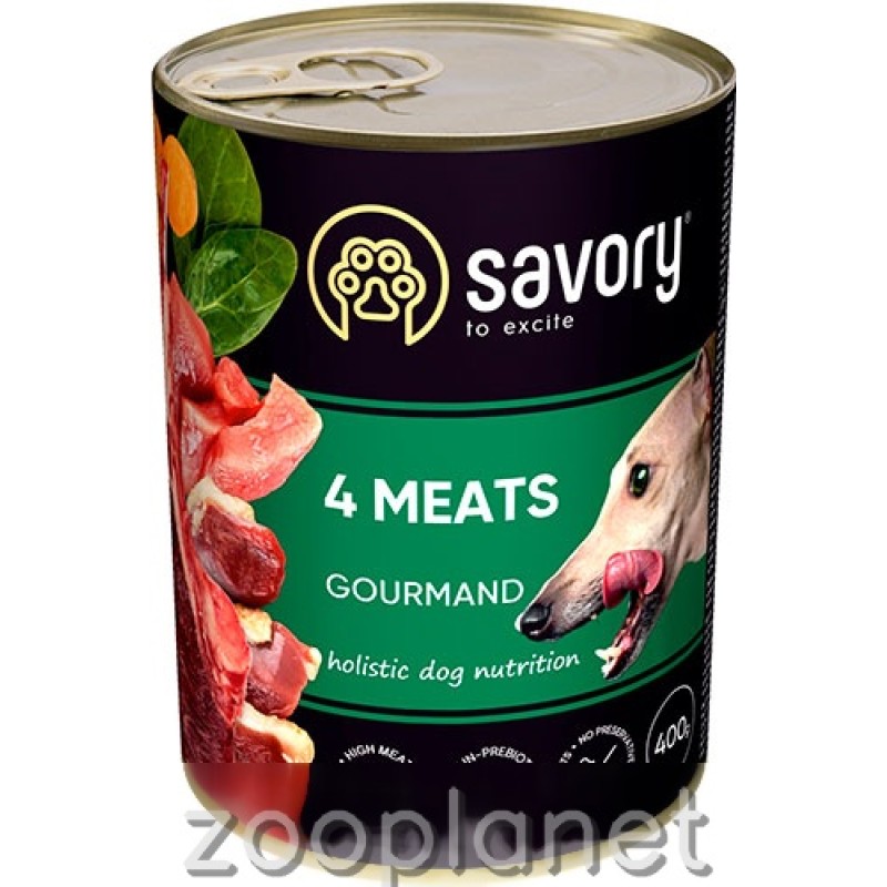 Savory Dog Adult 4 Meats
